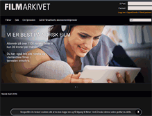 Tablet Screenshot of filmarkivet.no